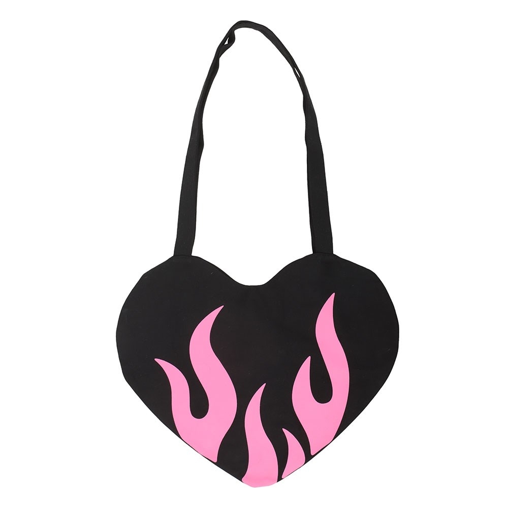 Something Different - Burning Heart Satin Tote bag - Multicolours